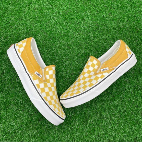 Vans Classic Slip On Checkerboard Ochre - Picture 5 of 6